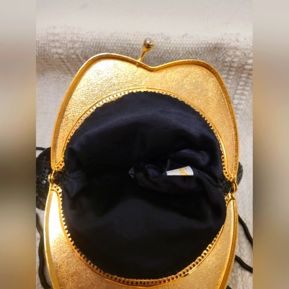 Vintage Metallic Black Chainmaille Mini Crossbody - Picture 3 of 3